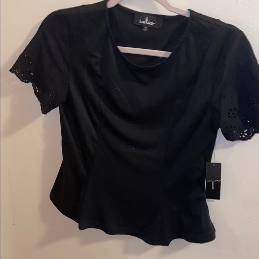 Lulus black blouse